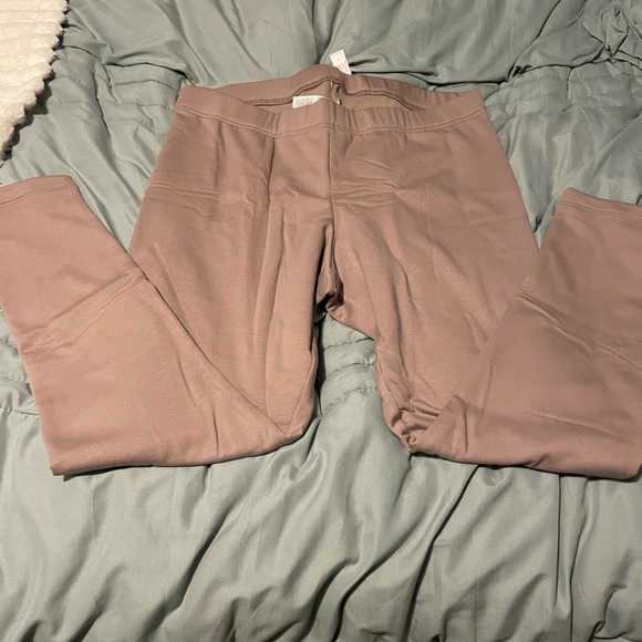 NWT Old Navy women’s fleece lined earthy Mauve leggings size XL - Picture 7 of 8